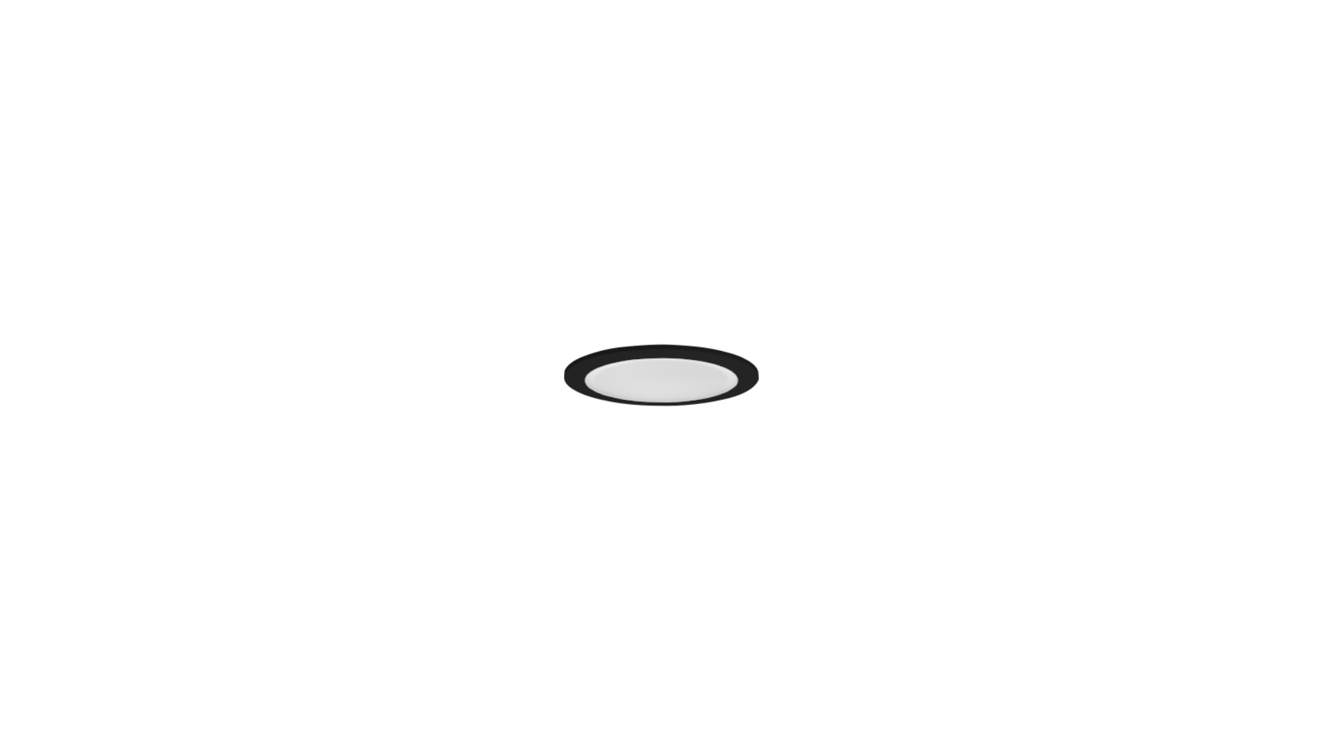 DOWNLIT R XO UGR19 IP44 Reflector blanco Marco negro