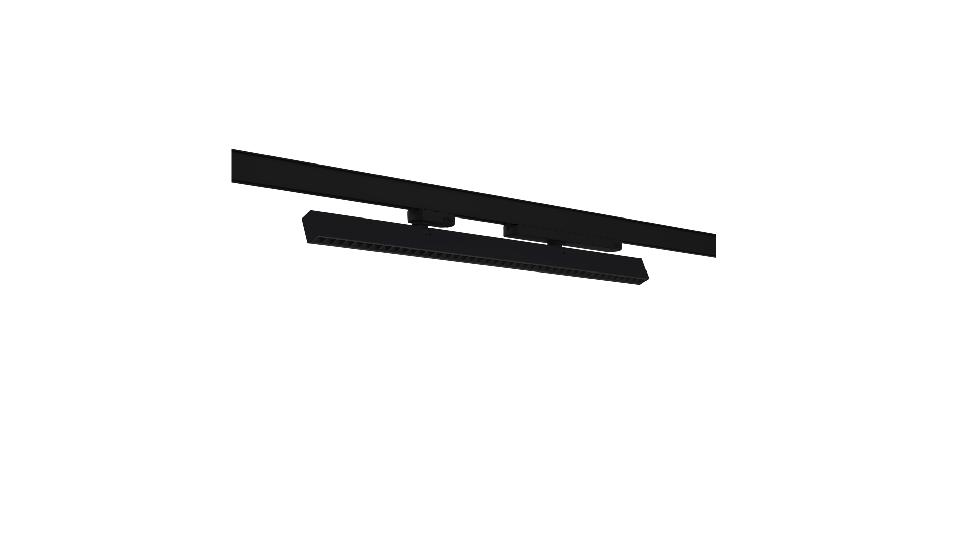 MODUX L2 60 en Carril Orientacion vertical Reflector negro Negro FA integrada_HR_escala